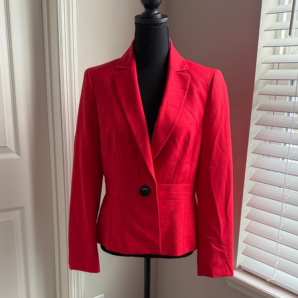 Black Label by Evan-Picone Vibrant Red Women's Blazer